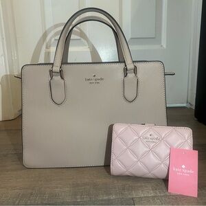 Kate Spade Laurel Way Reese Leather Crossbody Handbag & Natalia medium quilted